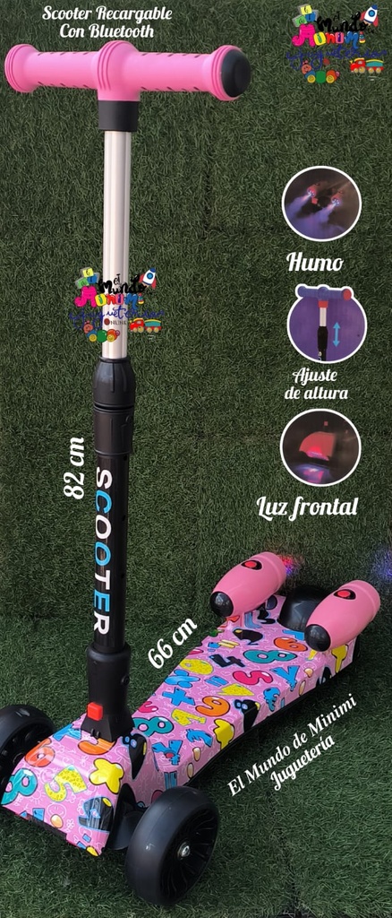 Scooter Humo Recargable Con   Bluetooth