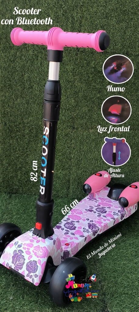 Scooter Humo Recargable Con   Bluetooth
