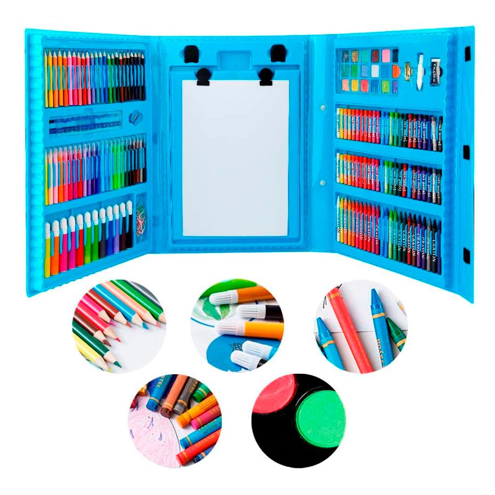 Set De Arte Con 208 PCS Azúl