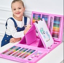 🎨🖌️ Juego de Arte de 208 Piezas Rosa