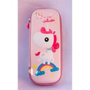 Cartuchera escolar kawaii 3D  - Unicornio