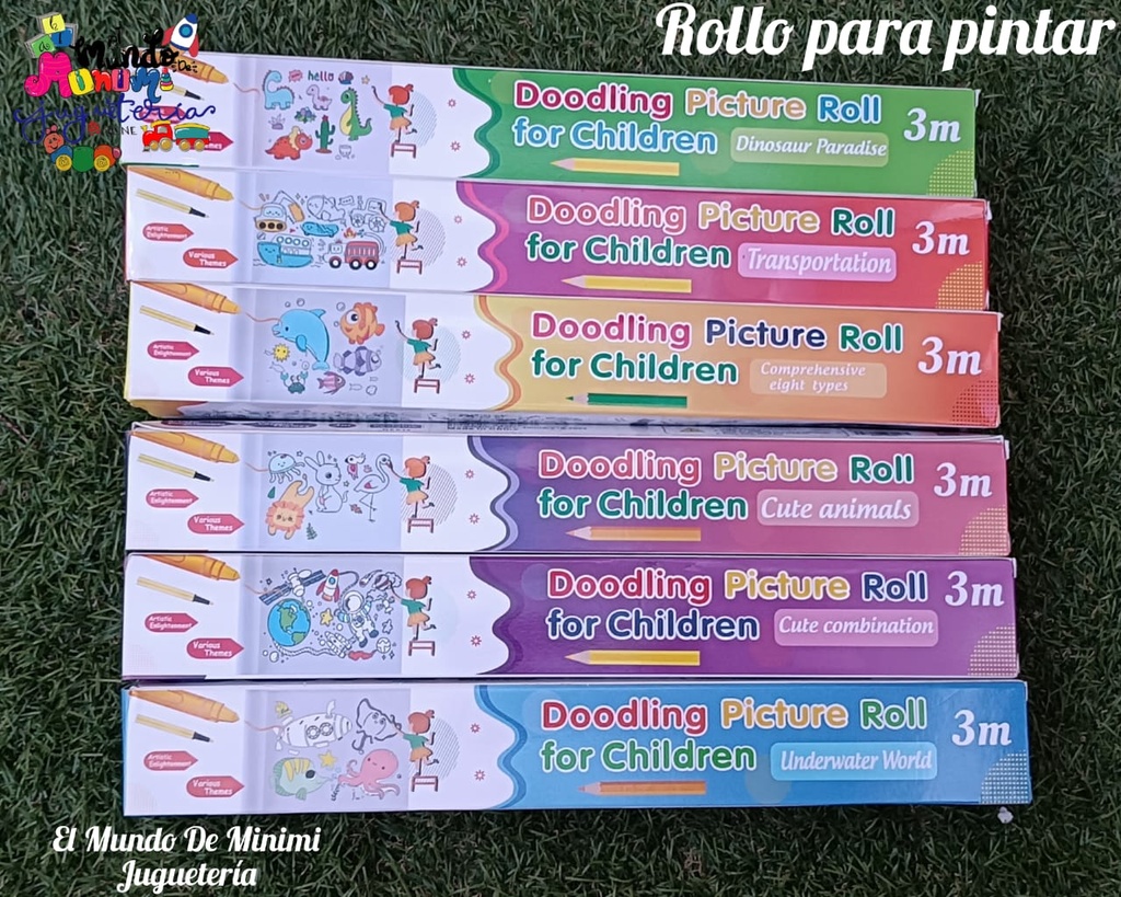 Rollo Para Colorear Con Pegamento