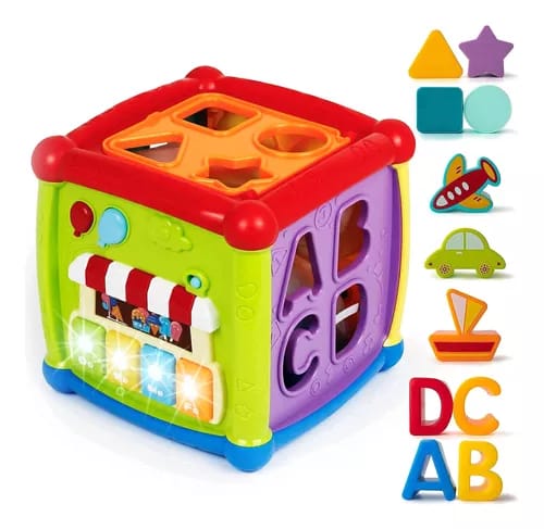 Cubo Didáctico Con Luz Y Sonido.