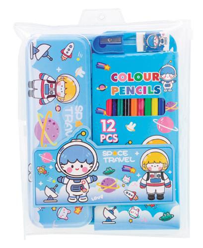 Kit Escolar Económico Azúl y Rosa