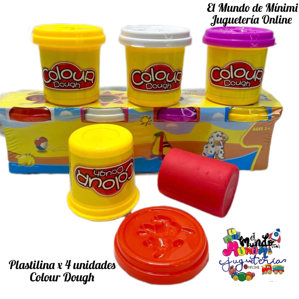 Juego de Plastilina en Tarro x 4