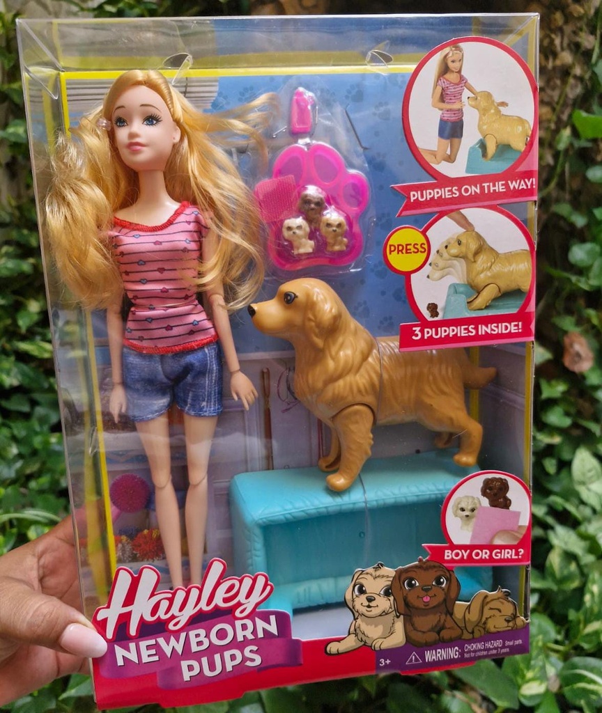 Muñeca Con Mascota