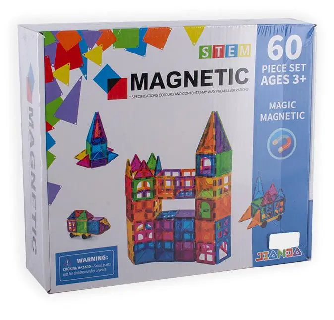 Juego Magnético Figura Geométricas 60 pcs