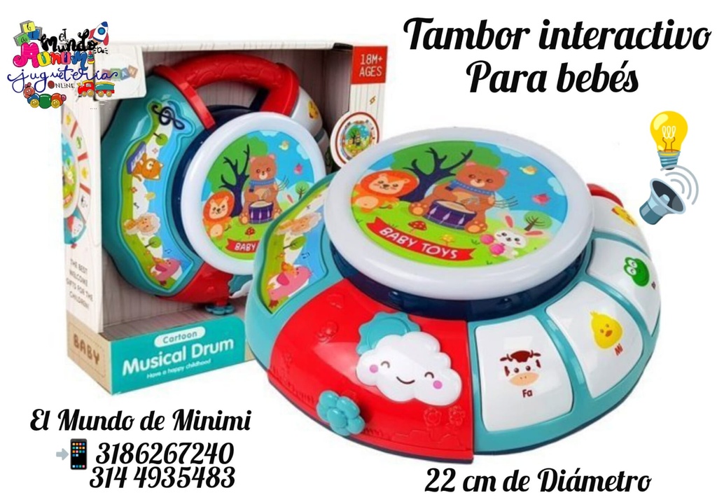 Tambor Musical para bebé 