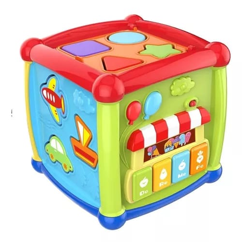 Cubo Didáctico Con Luz Y Sonido.