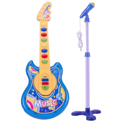 Kit De Guitarra Con Micrófono Azul 