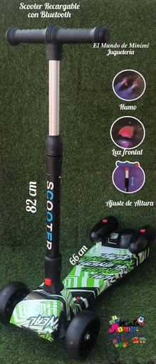PatinetA -Scooter Humo Recargable Con Bluetooth