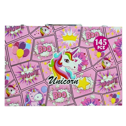 Maleta De Arte 145 PCS Rosa