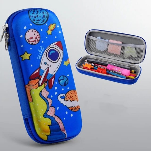 Cartuchera escolar kawaii 3D  - Espacial 