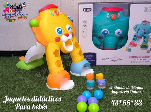 Juguete Interactivo Para Bebé (León / Elefante)