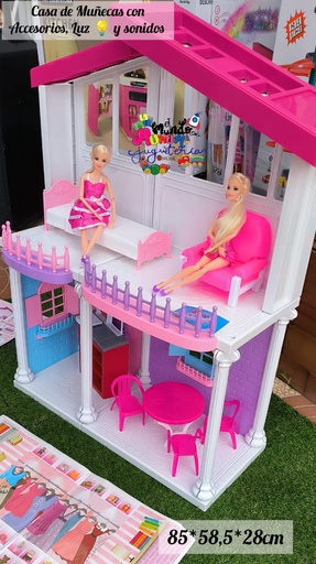 Casa de Muñecas Con Luz y Sonido