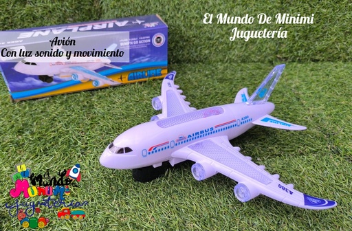 Avión Con Luz, Sonido y Movimiento