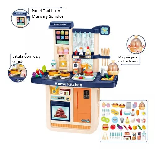 Cocina Pantalla Táctil 98 cm , Agua, luz, Sonidos y Humo