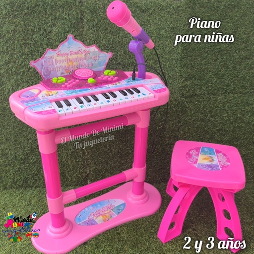 Piano con base para niñas